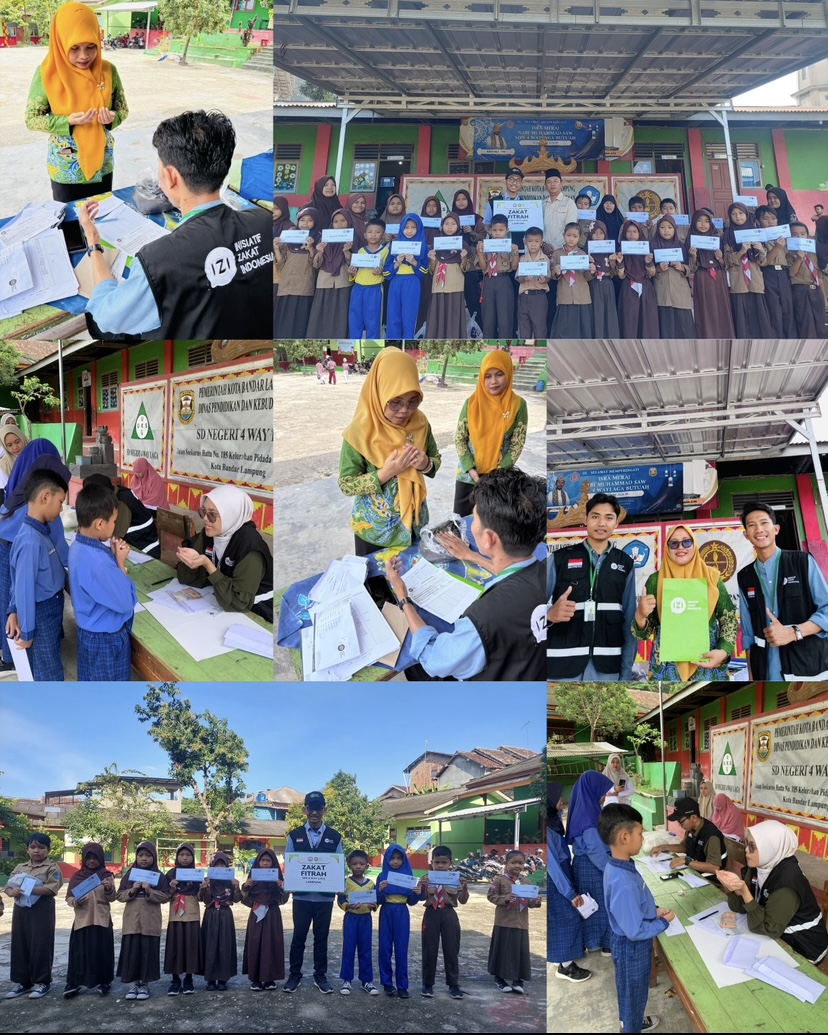 Gambar Berita: IZI Lampung salurkan zakat ke 40 mustahik di SDN 4 Way Laga